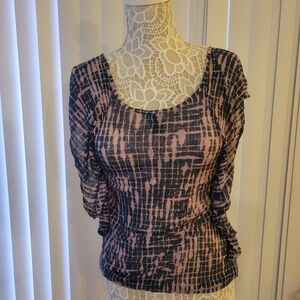 Free People- Pink and Black Blouse!